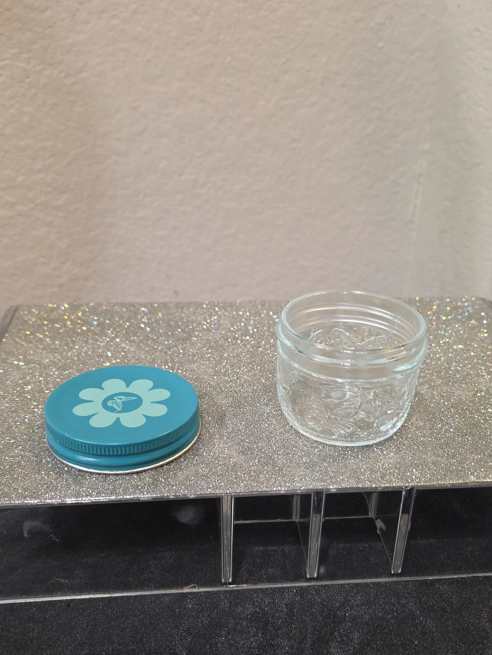 Dolly Parton clear glass